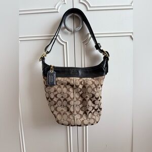 Coach Bleecker Signature Canvas Duffle Shoulder/Crossbody Bag Y2K